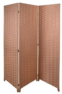 HERSIG - Biombo Separador Espacios | Paraban 3 Hojas Marrón - 170cm