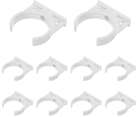 Namvo 10pcs Water Filter Bracket Mounting Clamps for T33 and DIY Small Pipe Systems 50mm Height 47mm Inner Diameter for Whole House Water Filtration