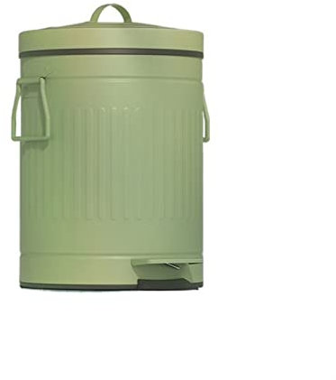 BLHKBAIKBN Pattumiera da Cucina 8L/12L Pattumiera retrò Pattumiera per la casa Soggiorno Bagno Cucina con Coperchio Pattumiera in Metallo azionata a Pedale Pattumiera per rifiuti/Pattumiera