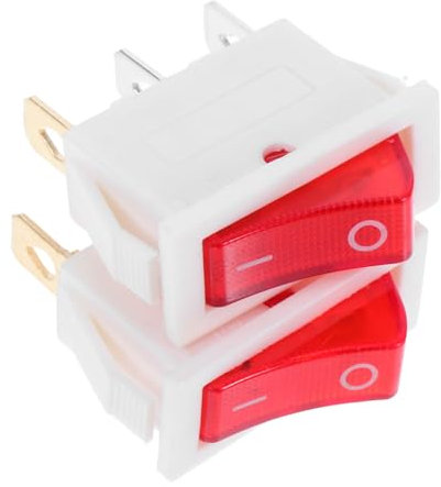 Homoyoyo 2 Interruptores De Palanca Para Dispensador De Agua Interruptor De Palanca Con Luz Botón De Interruptor Eléctrico Con Luz Interruptor Pequeño De Plástico Con Luz