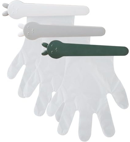 Rproonay D-isposable Glove Holder Organizer Wall Mounted, Glove Box Organizer, Clip Design Adhesive Storage, Strong Adhesive, Versatile Use, 21x4.5cm, For Garage