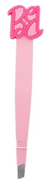 Barbie – Pinzetta di Precisione con Punta Obliqua – Forma Ergonomica Antiscivolo – Finitura Rose Gold – Sopracciglia Perfette Senza Rotture – Accessorio Professionale per Epilazione