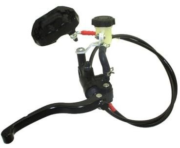 Front Master Cylinder Brake Lever 4 Piston Caliper Assy For Pit Dirt Bike Motorcycle Parts