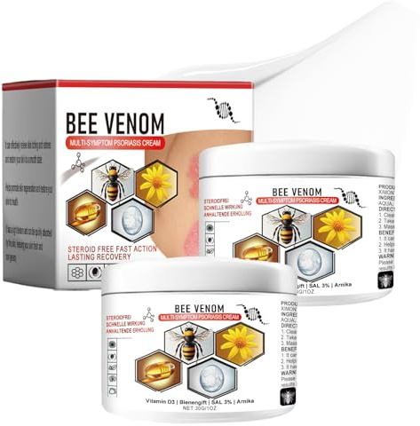 Bienengiftsalbe, Bienengift Creme & Bee Venom Creme für Hüften Unbehagen, Bee Cream zur Linderung juckender Haut, Haut Pflege Cream, Bienengift Salbe für Juckreiz Hauttypen, Beruhigend（2）