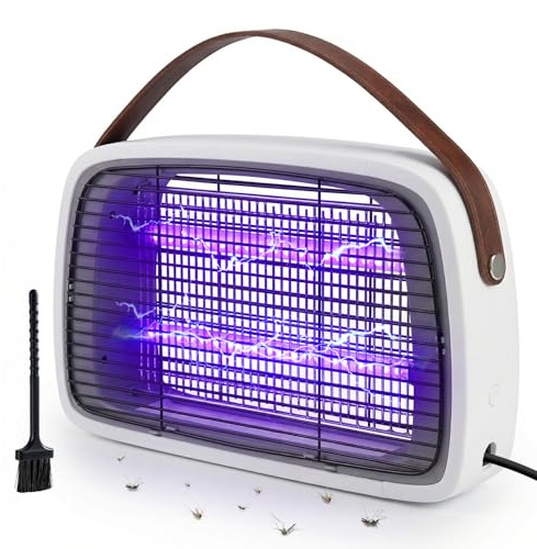 Atrapamoscas eléctrico, atrapamoscas LED para interiores, atrapamoscas eléctrico de alta tensión y gran durabilidad, trampa para moscas y mosquitos, lámpara antimosquitos para el hogar y restaurantes