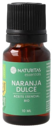 Aceite esencial de naranja dulce Bio | 10 ml | Naturitas Essentials | 100% puro Bio – Citrus sinensis | Aroma dulce y reconfortante | Aceites Esenciales