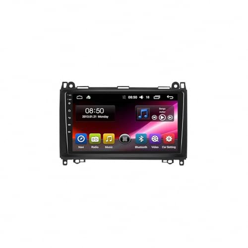 Autoradio 2 Din Bluetooth per Benz W169 W245 B200 W906 Sprinter W639 Touchscreen Stereo Auto Bluetooth con Schermo, Radio Auto con Mirror Link/Usb/Supporta Telecamera, 8 Nucleo 6G+128G