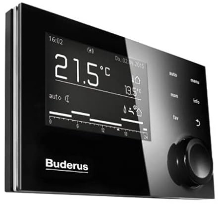 Buderus Regelung Logamatic RC310 schwarz Bedieneinheit Öl Gas Therme Kessel