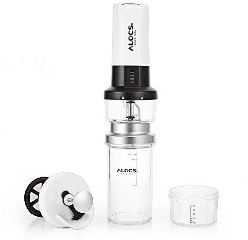 Cafetera eléctrica para camping, picnic, cafetera de prensa francesa con molinillo de luz para exteriores, senderismo, pesca, viajes