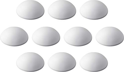 Metafranc Tope, diámetro, autoadhesivo, blanco, 10 unidades en un práctico juego, protección fiable de la pared, para una apertura suave de puertas y ventanas, amortiguador de parada, 431806, Ø 30 mm