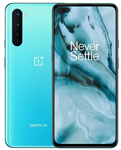 OnePlus NORD (5G) 8GB RAM 128GB SIM-Free Smartphone with Quad Camera, Dual SIM and 2 Years Warranty - Blue Marble