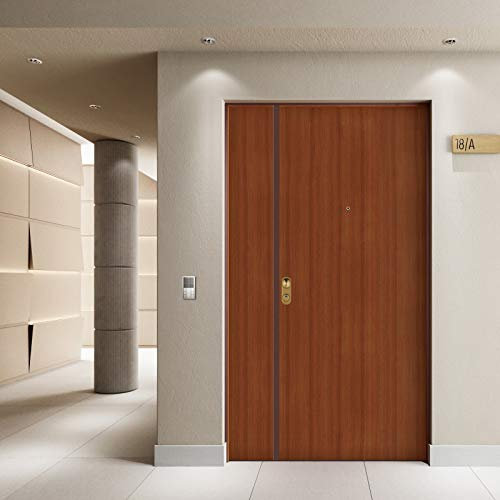 Porta blindata ingresso 883 2 ante 900+300x2100 sx colore Mogano/Bianco Di.Bi. Porte Blindate srl