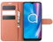 Kezaizhe Funda Movil para Alcatel 1S 2020 Carcasa Cuero PU Silicona Magnetic Wallet Protector Teléfono Flip Cover For Alcatel 1V 2020 / 3L 2020 / 3V 2020 Tapa con Soporte (Brown)