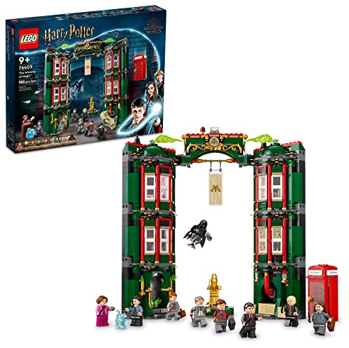 LEGO Harry Potter The Ministry of Magic 76403 Bauspielzeug-Set für Kinder, Jungen und Mädchen ab 9 Jahren; Sammlerstück Geburtstagsgeschenk inklusive 9 Minifiguren (990 Teile)