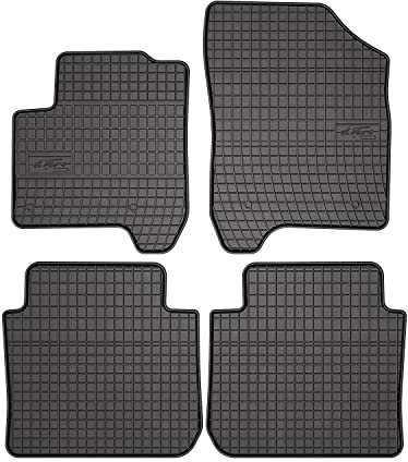 OMAC Gummi Fußmatten kompatibel mit Citroen C3 Picasso 2008-2017 Automatten Schwarz 4X