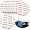 Paquete de 10 Almohadillas Adhesivas Circulares de Doble Cara de 80 mm (3.15 Pulgadas) Repuesto Adhesivo Adhesivo Fuerte para Coche para Montaje en Coche Soporte de Montaje en Disco Parabrisas GPS