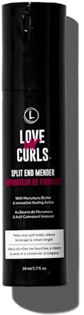 Love Ur Curls - Split End Mender Restorative Leave in Treatment, for Dry, Damaged Hair, Hydration, Prevent Breakage & Seals Split Ends, 50mL
