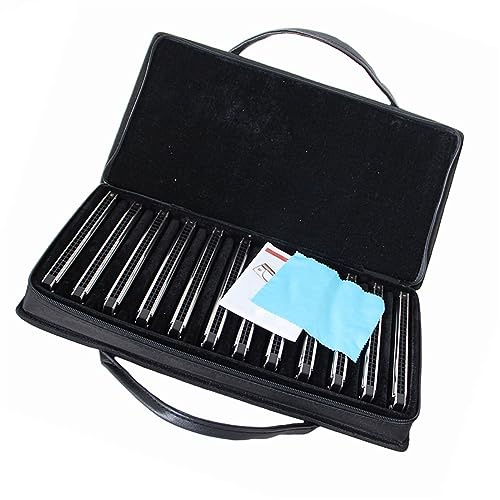 Professionelle Mundharmonika Tremolo-Mundharmonika, 12-teilig, 24 Löcher, Alle Melodien, Harmoica-Set