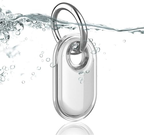 Dingfeiyu Hülle für Samsung Galaxy SmartTag 2 mit Schlüsselanhänger, GPS Tracker Anhänger Schutzhülle für Kinder, Hund, Katzen, Koffer, Schlüssel, Fahrrad