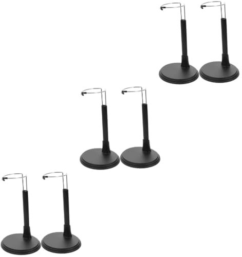 Vaguelly 6 Stk Stützrahmen für Puppen Figur Zoll drei Puppenausstellungsstände spielzeug Showregal Haltebügel für Modell Puppenständer Füllung Tragrahmen Veranstalter Marionette Base PVC