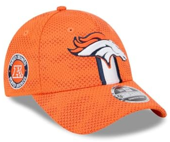 New Era Denver Broncos NFL 2024 Sideline Orange Verstellbare 9Forty Stretch Snapback Cap - One-Size