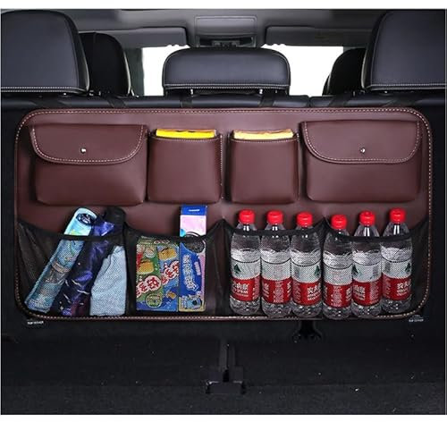 gongxini Mehrfachfach Kofferraum Auto Aufbewahrungstasche Für VW Golf Polo 5 6 7 8 GTE GTI GTD Clubsport,Taschen Kofferraumtasche,B/Coffee