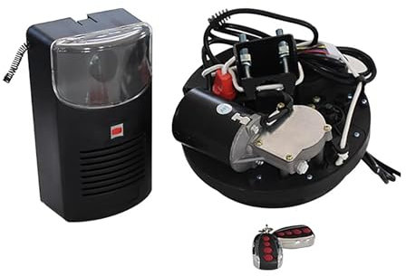 McbeAn Electric Roll Up Garage Door Opener, 250N Roller Door Opener with 2 Remote, Maximum Lifting Weight: 25kg, Height Power Up To 10ft & 164 Ft Control Distance, for Garage and Store