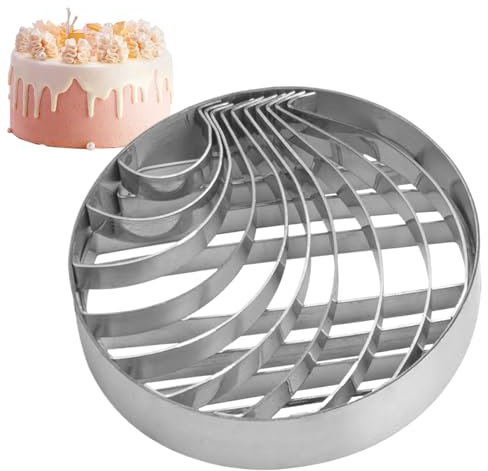 Cutter Concha in acciaio inossidabile, strumento per tampone per pane a doppia faccia, stampo per fondente biscotto, taglierina per decorazione di torte a sandwich, strumento di cottura in metallo