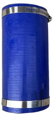 Manguito Turbo Manguera de tubo de intercooler de silicona recta de 10 cm de largo, refrigerante de alta temperatura y alta presión, turbo, envío con 2 abrazaderas manguera de intercooler(Blue ID80x10