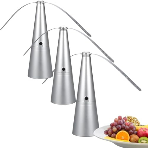 3 Piezas Ventilador Repelente De Moscas, Ventilador Antimoscas Mesa Bateria, Repelente Moscas Y Mosquitoss, Ventilador Repelente De Mosquitoss Automático, Mantiene Moscas E Insectos Alejados De Comida