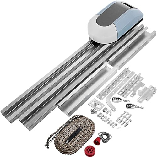 Furvveerr Abridor AutomáTico De Puerta De Garaje,Seccionales Motor Ascendente Garaje Puerta Automática del Garage Motors Carga Nominal 800N Accionamiento para Puerta de Garaje Velocidad 120mm/s