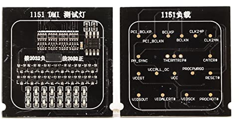 Hapivida Tarjeta de Prueba para Placa Base de Escritorio, Probador de CPU con Luz para Circuito Abierto y Cortocircuito, Material PCB, Modelo LGA1151 para Mantenimiento de Ordenado