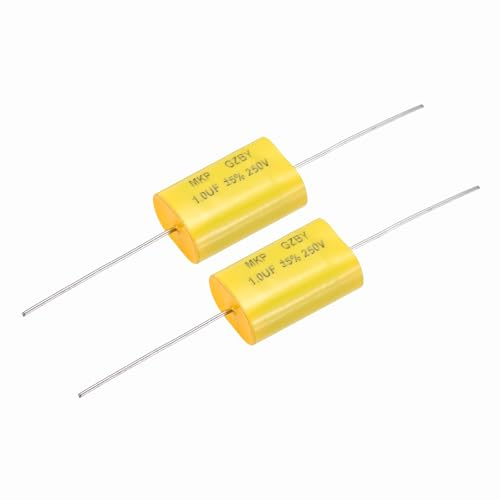 QUARKZMAN 2 Stück 1uF Frequenzweichen Kondensator 250V MKP Film Kondensator | Polypropylen, Audio Lautsprecher Crossover, Unpolarisierter