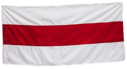 White Knight Flagge Banner - Weiß Rot Flag Belarus Freiheit Pagonia Wappen Außen Flaggenfritze Fahne Weißer Ritter Pagonya