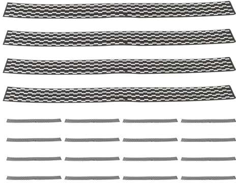 Cabilock Lot de 20 Bandes Adhésives de Protection de Bord Noir pour Raquette de Tennis de Table, Accessoires Élastiques et Auto-adhésifs, Protège-Bords Résistants pour Compétition