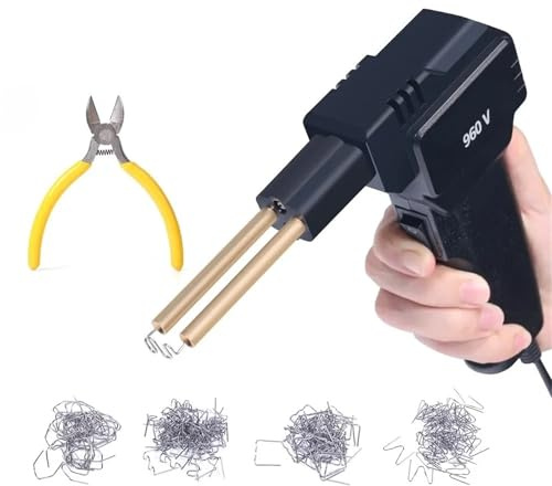 3 en 1 Soldadura Plástico Pistola soldadora de plástico serie 960-V, herramientas portátiles para reparación de parachoques de automóviles Soldadores(960-V set2)