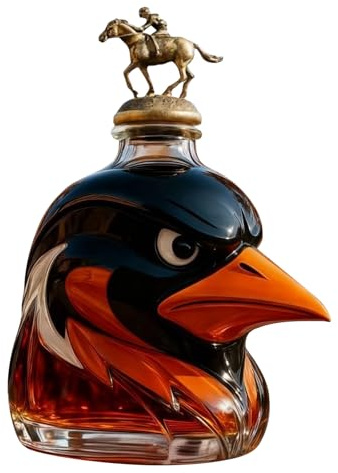 JAMNGHB Bottiglia decanter per whisky per feste umoristica a tema testa di falco contenitore per alcolici per intrattenimento domestico Whisky Decanter per feste