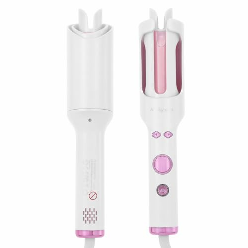 AraSyleon Arricciacapelli Automatico con Aria Fredda e Ioni, 30 mm Ceramica Auto Curler, 5 Temperature 160-200°C, Antiscottatura, Doppia Tensione 110-240V per Casa e Viaggi