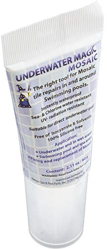 Underwater Magic Water Resistant Tile and Grout Repair Sealant 2.1 Oz Tube, White