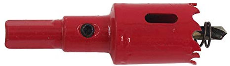 Bimetall Lochsäge, 60 mm, M42 HSS Lochsäge, Bohrer für Aluminium, Eisen, Rohre, Holz, 60-100 mm, rot