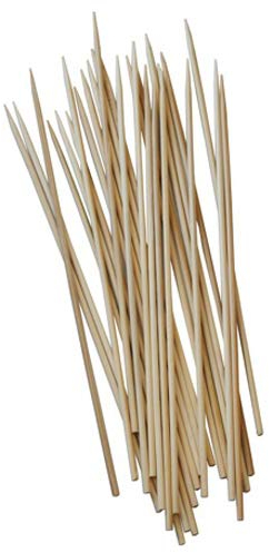 PAPSTAR 500 Schaschlikspieße, Holz Pure Ø 3 mm · 30 cm, Sie erhalten 500 Stück