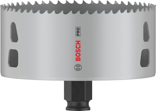 Bosch 1x PRO Multi Material PC Plus Lochsäge, 108 mm | für Weichholz, Trockenbauwand, Ø 108 mm, Professional Zubehör Bohrmaschine