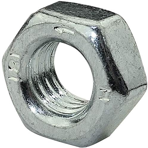 AERZETIX - C45730 - Lot de 10 - Écrous Hexagonaux - Pas/Filetage à gauche - Sens Inverse des Aiguilles d'une Montre - en Acier Zingué - Filetage M8 Métrique Femelle - Bricolage - Argent