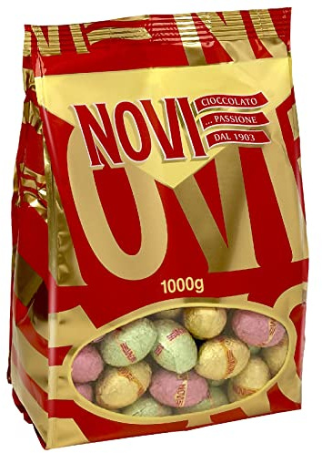 NOVI OVETTI DI CIOCCOLATO IN BUSTA DA 1 KG (125 PZ CIRCA) (Ovetti assortiti)