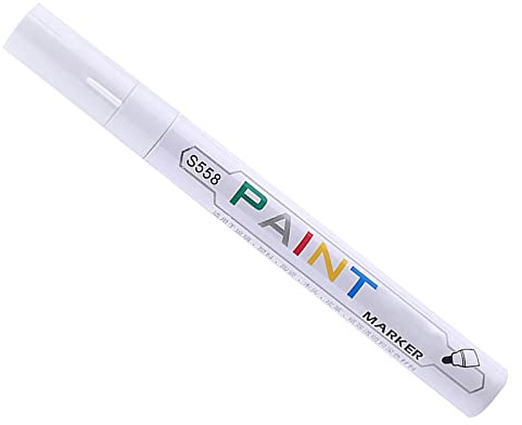 iSpchen Auto Lackstift Reparaturstift Wasserdichter Kratzerentferner Kratzer zu Entfernen Lackstift Reifenmarker Auto Anti-Kratzer Reparatur Stift für Leichte kratzer langen kratzer,Weiß
