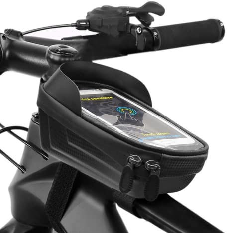 smartEC Fahrrad-Rahmen Tasche ideal zur Navigation Handyhalterung Lenkradtasche Fahrrad Fahrradtasche Oberrohr Schutzvisier (Wasser) spritzschutz-sicher