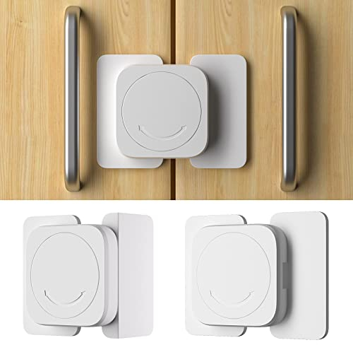 Menwings 16 Stück Kindersicherung Schrank und Schubladen, Baby Kindersicherung mit Starker Kleber, zum kleben Schubladensicherung Schrankschloss