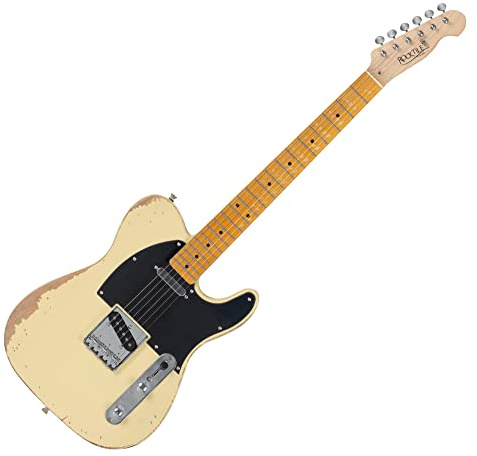 Rocktile Vinstage TL-HMWM E-Gitarre Vintage White, Allgemein, Gewicht: 3 | Modell: TL-HMWM, Serie: Vinstage, 1 kg, Anzahl Saiten: 6, Orientierung: Rechtshänder, Korpus, Korpusform: TL-Style, Hals