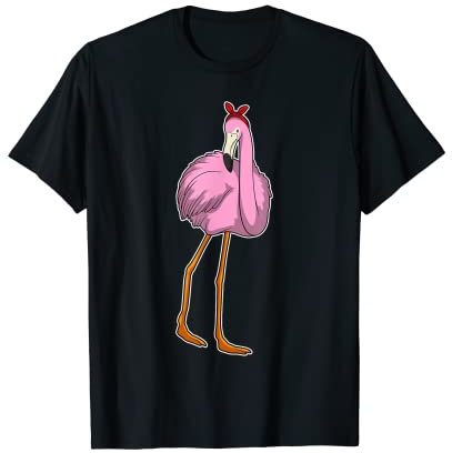 Flamingo Haarschleife T-Shirt