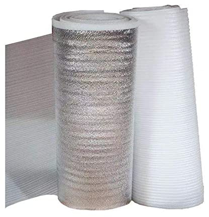 HARICSET Feuchtigkeitsresistent Laminat Unterlage Trittschalldämmung Laminat 2mm Dick Silence Floor Akustik ALU Gehschalldämmung für Laminat und Parkett mit Alu-Dampfbremse(Size:1 * 35m)